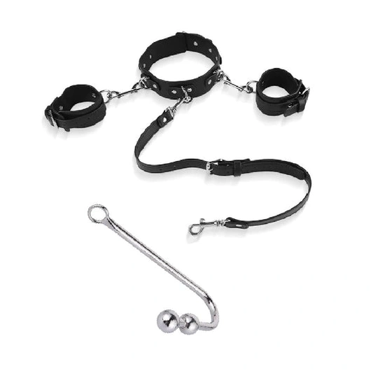 5334 Collar and Beaded Hook Anal Elegant Cuffs with 0412